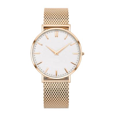 China Water Resistant Stainless Steel Watch PVD Rose Gold Watch Quartz Luxury Watch for sale