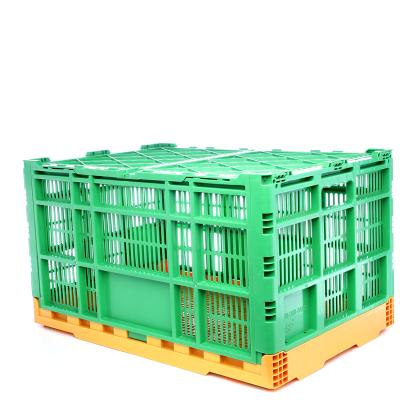 China Mesh Moving Containers Packing Box Logistics Stackable Plastic Box for sale