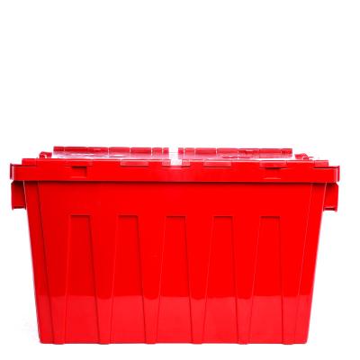 China Plastic Storage Containers Mesh Heavy Duty Tote Box Plastic Storage Box With Lid And Handle for sale