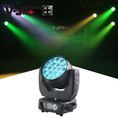 China Stage V-Show USA Warehouse 2pcs with Flightcase Mac Aura 19*15W RGBW 4in1 Beam Wash Zoom with Halo LED Moving Head Light for sale