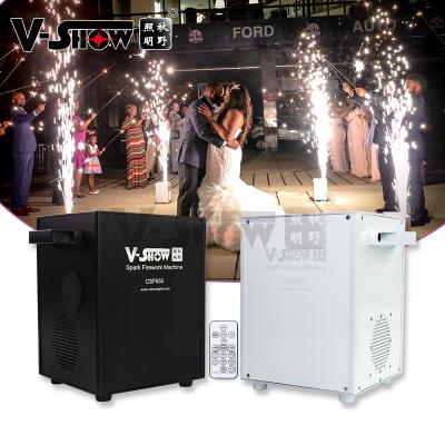 China Stage V-Show Australia Warehouse 4pcs With Flightcase Remote Cold Spark 650W Firework Machine Wedding Effect for sale