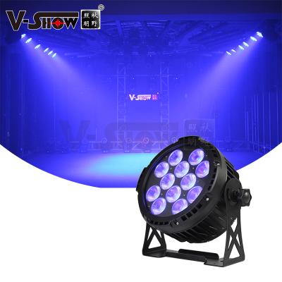 China V-Show 4pcs Wedding Outdoor IP65 12*18W RGBWA+UV 6in1Remote Waterproof Battery Wireless LED Par Lights Stage Light for sale