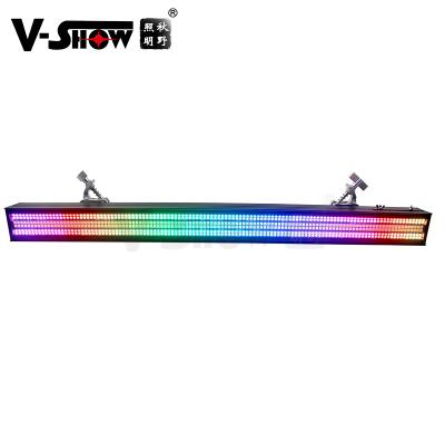 China V-Show 240*5W 7575+480*0.3W RGB 3in1 SMD Bar Light Wash Wall Strobe Lights for DJ Disco S720 for sale