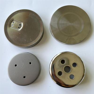 China Stainless Steel Aluminum Mirror Polished Drawing Parts Round Shell Drawing Stamping Parts for sale