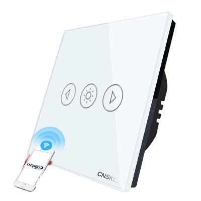 Κίνα Cnskou EU/UK Standard 1 Strip Wall Switch Touch Screen Smart Home Wi-Fi Switch Fluorescent Lamps One Dimmer προς πώληση