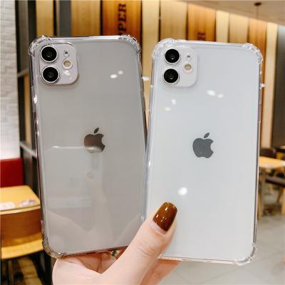 China 2022 New TPU Shockproof Case 1.5mm Clear Transparent Shockproof For iPhone 13 Cases Strong Max Mini Pro Silicone Cover Device for sale