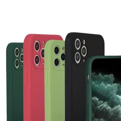 China Shockproof For iphone 13 12 11 X Mobile Phone Shell Full Body Camera Liquid Silicone Protective Shell Case for sale