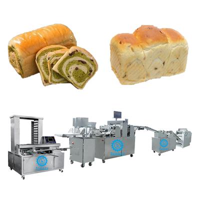 China Snack Factory Toast Bread Roll Making Maker Machine Production Line for sale