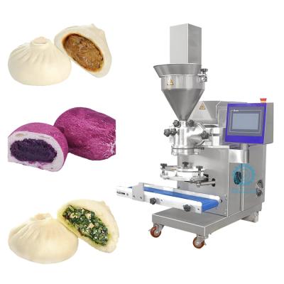 China SHANGHAI LONGYU Commercial Food Processing Machine Steam Bun Baozi Momo Making Maker Filling Machine for sale