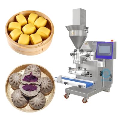 China Industrial steamed food processing machine SHANGHAI LONGYU bun baozi stuffed momo making machine for sale