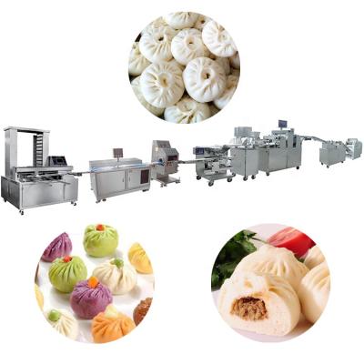 China Commercial Full Automatic Cheap High Speed ​​Low Energy Chinese Bun Steamed Filling Line Manto Momo Making Machine Equipment Baozi Breakfast Production for sale