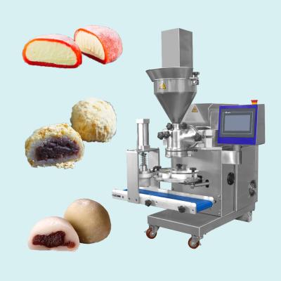 China High Efficiency Easy Operation Mini Daifuku Double Color Mochi Commercial Automatic Small Ball Forming Encrusting Machine Home for sale