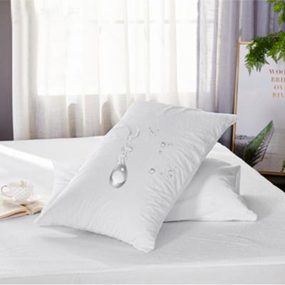 China Waterproof Proof Anti Dust Mite Hospital Dust Mites Zippered Pillow Protector Pillow Cover Pillow Case for sale