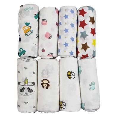 China OEM TCustom Flame Retardant Design Soft Cotton Newborn Wrap Baby Muslin Blanket for sale