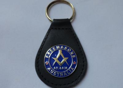 Κίνα Αργίλιο, ανοξείδωτο, μαλακό PVC, δέρμα Keychain Freemasons ορείχαλκου με τη σφράγιση κύβων προς πώληση