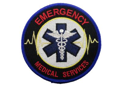 China Medical Services Embroidery Patch, Custom Embroidery Patches With Iron Glue On Back Side for sale