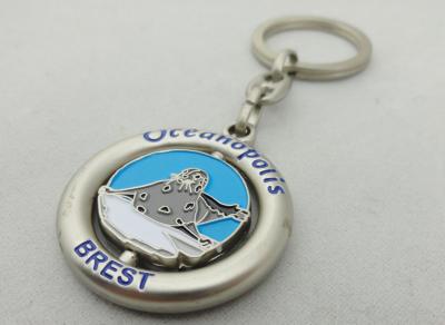 China Customized Metal Spinning Key Chain, Zinc Alloy Die Casting Promotional Keychain for sale