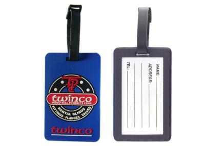 China Custom Twinco Promotional Soft Pvc Luggage Tag, Personalized Luggage Tags for sale