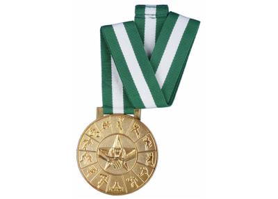 China Silver and Gold Plating 3D Sport Medal with Long Ribbon for Sport Meeting, Holiday, Awards for sale