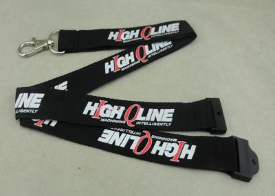 China Customized Logo Neck Id Card Lanyard , Metal Hook Lanyard For Meeting name badge lanyards for sale