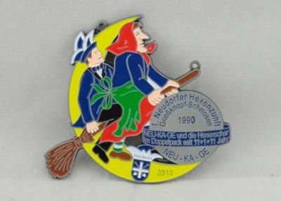 China Neudorfer Hexenzunft Carnival Medal Soft Enamel , Antique Nickel Plating for sale