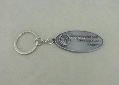 China Zink-Legierungs-Eisen Keychain mit Laser-Stich-Logo für Geschäfts-Geschenk zu verkaufen