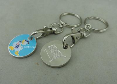 Κίνα Προωθητικό 2$ο νόμισμα Keychain, σφραγισμένα σίδηρος κάρρων αγορών σημεία μετάλλων συνήθειας προς πώληση