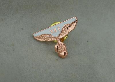 China Classic Embossed collected Soft Enamel Pin , Hard Enamel NBF Pin With Copper Plating for sale