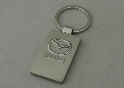 China 3D Zinc Alloy Keychain Misty Silver Plating For Car Key Chains for sale