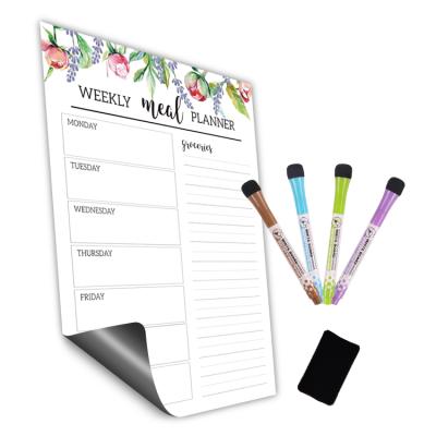 China Restickable Flexible Eco-friendly Magnetic Monthly Weekly Planner Dry Erase Whiteboard for Home for sale