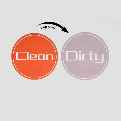 China Amazon Eco-Friendly Hot Selling Kitchen Accessories Double Sided Magnets Clean Dirty Dishwasher Magnet With Custom for sale