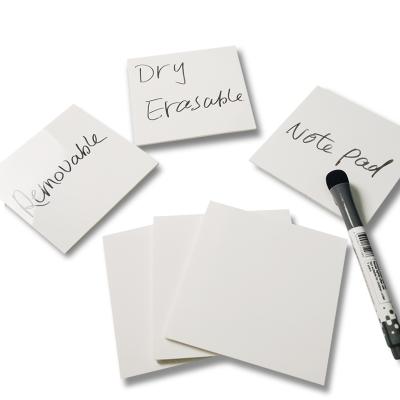 China Removable China Made Reusable Dry Erase Removable Whiteboard Sticker Notes Sticky Pad Glass Whiteboard for sale