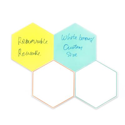 China Apply to smooth surface and use as memo pads and custom removable washable reusable dry sticky whiteboard stickers glass erase board stickers for whiteboard notes children for sale