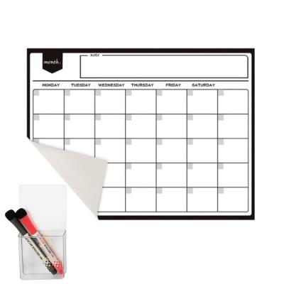 China New Design Sticky Erase Reusable Nano Dry Erase Self Adhesive Whiteboard Removable Weekly Monthly Planner for Office for sale