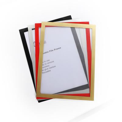 China High Quality Eco-friendly Removable Skin And Stick Reusable No Glue Colorful PVC Folder Window Folder No Harm To Wall Easy To Remove for sale