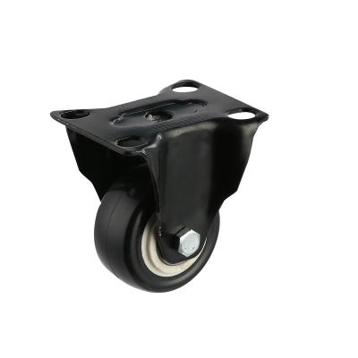 China PIVOT 40/50/63 mm Fixed Heavy Duty Caster Caster Wheel Instrument PU Swivel Double Ball Bearing GB, BSCI for sale