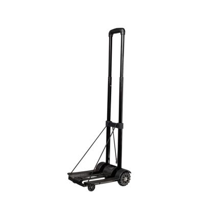 China Folding 50kg Four-wheel Mini 110LBS Mini Folding 50kg Hand Trolley Push Trolley Hand Push Trolley Easy Foldable Hand Truck for sale