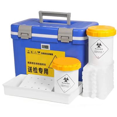 China Waterproof Medical Cooler Box Portable Vaccine Blood Lab Specimens Transport Ice Cooler for sale