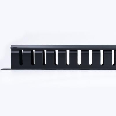 China Desktop Cable Management Cable Organizer Rack Network Cabinet Management Slot Holder for Computer Room for sale