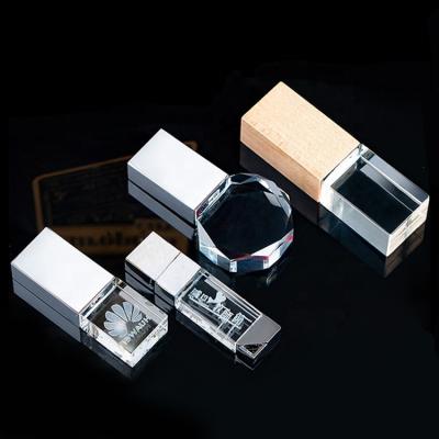 China USB Crystal Flash Drive Memory Card 16gb 1gb 2gb 4gb 8gb 16gb Transparent Crystal USB Stick for sale