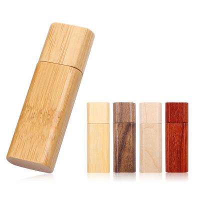 China Wooden Wooden Usb 2.0 3.0 Memory Stick With Push Button Box Usb Flash Drive for sale