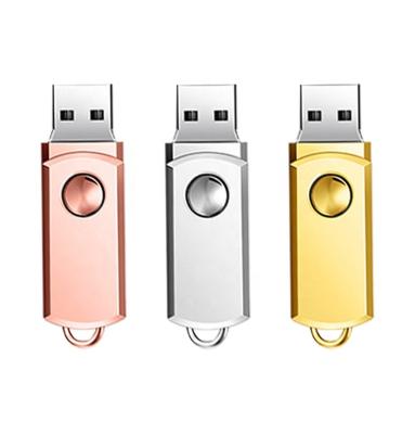 China Popular Custom LOGO Flash Custom U Disk Drive Metal Advertising Rotar USB High Speed ​​Metal USB Drive for sale