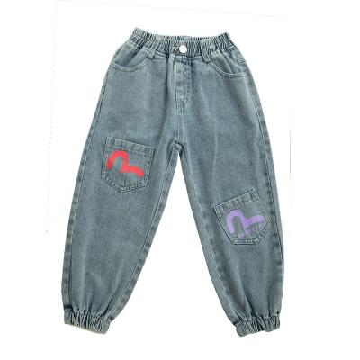 China Fashion Color Fade Proof New Fashion Outdoor Heat China Kids Washing Custom High Quality Jeans For Kids for sale