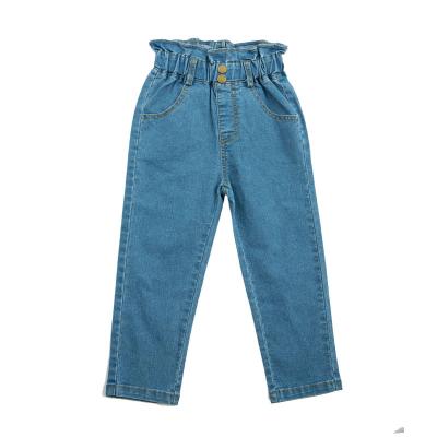 China Sustainable Hot Sale Kids Autumn Spring Pants Teen Denim Long Jeans Pants For Girls for sale