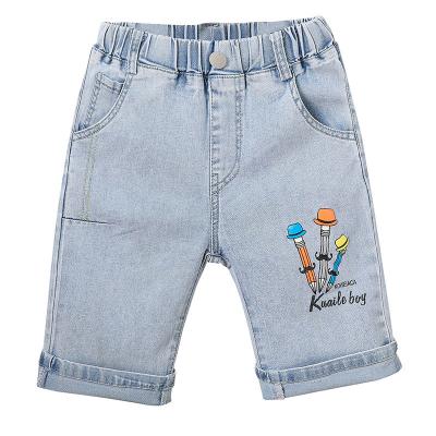 China Sustainable RTS Sumusersmer Casual Kids Shorts Denim Pants Baby Toddler Boys Ripped Jeans Pants for sale