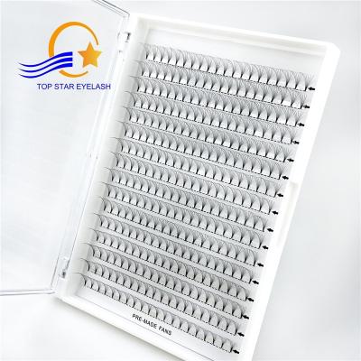 China Premade Long Natural Topstar Big Tray 320 Fans Handmade Fan Supplies Private Label Lash Trays Eyelash Extension Vendor for sale