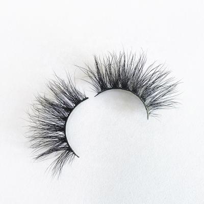 China Full Eyelash 25MM Natural Soft Strip 3d Mink Eyelash Dramatic Mink Eyelashes for sale