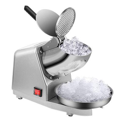 China High Efficiency 300W Stainless Steel Mini Ice Smashing Electric Ice Crushers and Shavers Snow Cone Machine for Home for sale