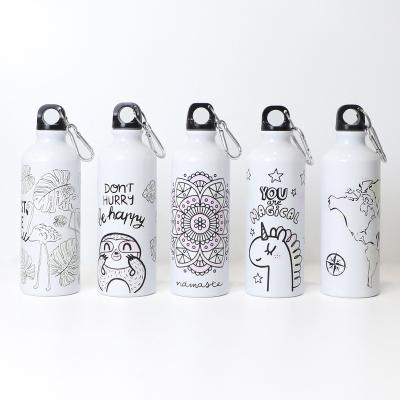 China Modern Hot Sale 500ml Water Bottle Sports Water Bottles Foil Sublimation Drinkable Refillable Water Bottles for sale