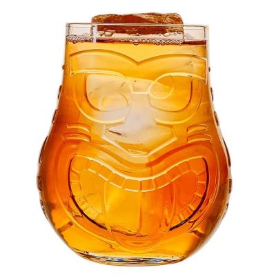 China Minimalist 500ML Hawaii Geodesic Coke Cocktail Tiki Glass Cup Glass Tiki Mug for sale